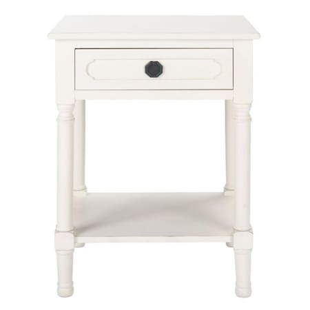 Safavieh Allura 1 Drawer Accent Table, Distressed & White ACC5718A